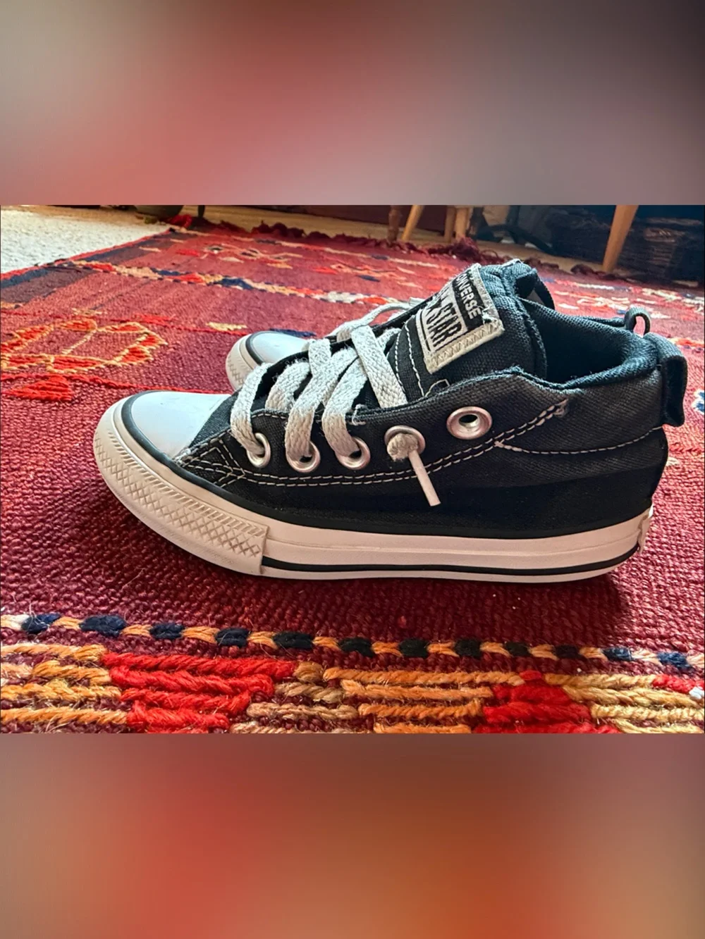 Converse Kids Black & White High-Top Sneakers